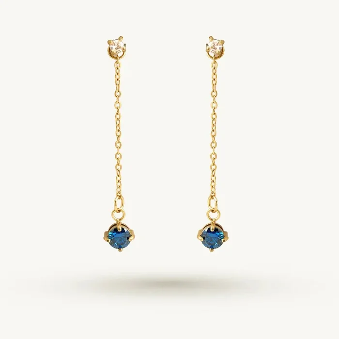 Midnight Blue Drop Earring